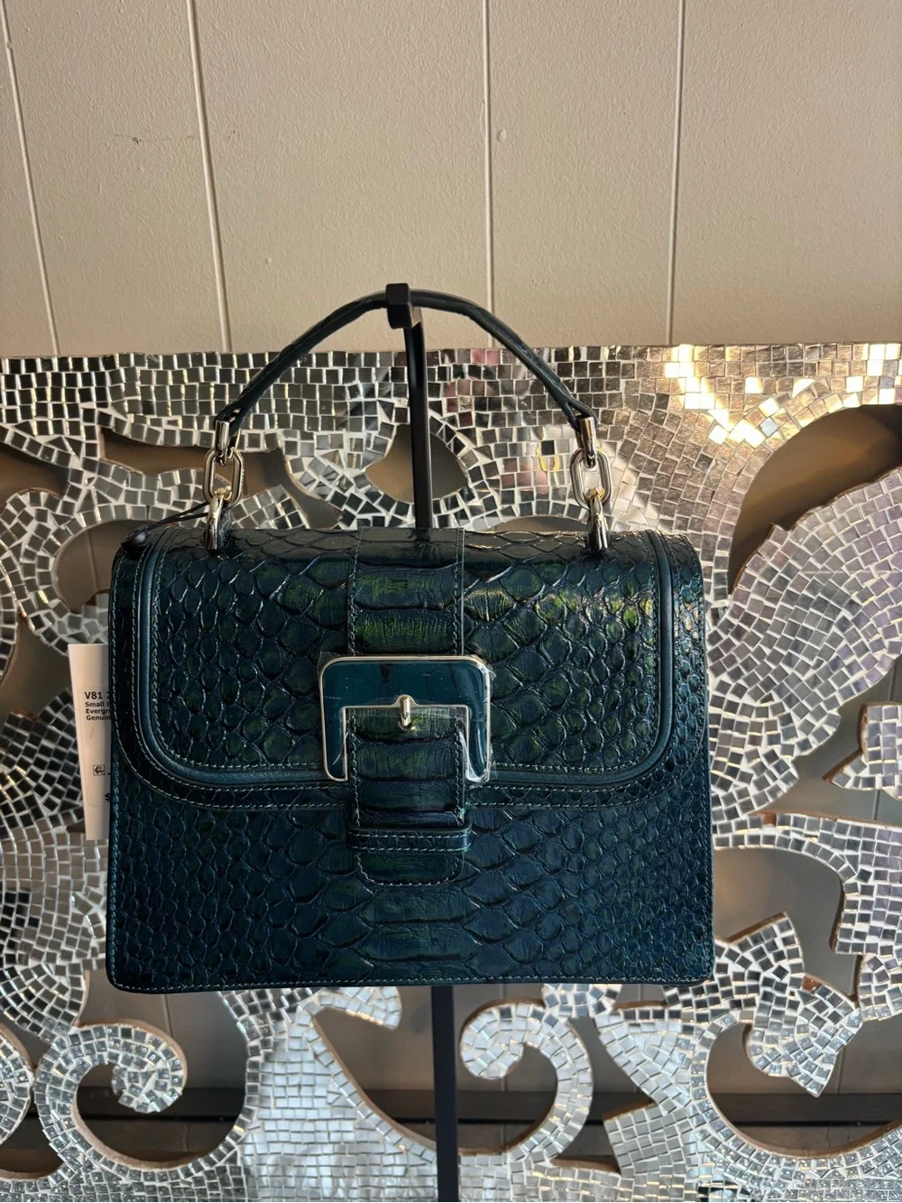 ⭐️Brahmin Evergreen Top Handle Leather Satchel
